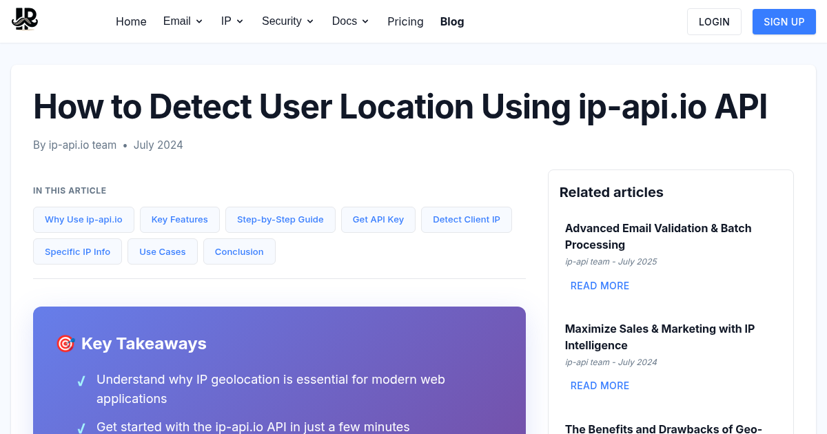How to Detect User Location Using ip-api.io API | IP-API.io